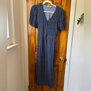 & Other Stories Flutter Sleeve Midi Dress